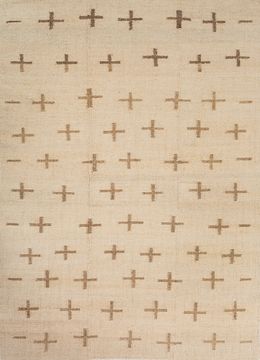 Nomadic Threads ADHM-07, White/Tan by Jaipur Rugs