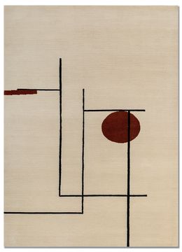 Sthir AIWL-3010, Papyrus/Red Oxide by Jaipur Rugs
