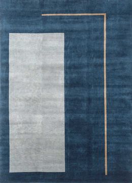 Sthir AIWL-3012, Atlantic Deep/Flint Gray by Jaipur Rugs