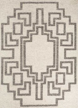 Thyme AKWL-1404, Natural White/Dark Frost Gray by Jaipur Rugs