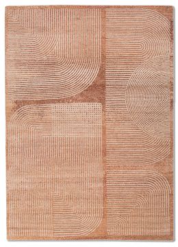 Chaos Theory ELA-114, Peach Bloom/Copper Tan by Jaipur Rugs
