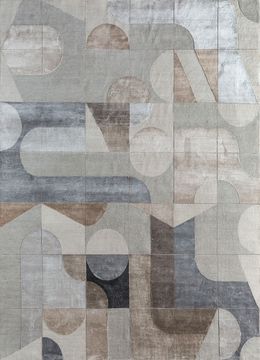 Chaos Theory ESK-306, Classic Gray/Black Berry by Jaipur Rugs