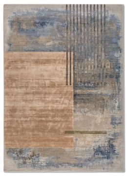Aakar ESK-369(3D), Medium Gray/Dark Taupe by Jaipur Rugs