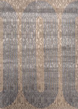 Aakar ESKN-339, Natural Soot/Ensign Blue by Jaipur Rugs
