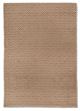 Nomadic Threads HAZ-01, Wood Brown/Light Peach by Jaipur Rugs