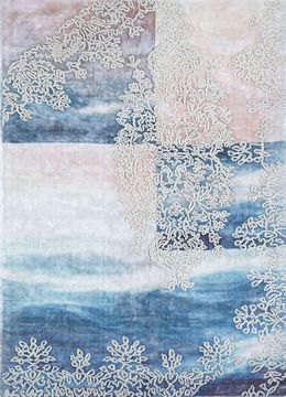 Bespoke Sile PHWV-103, Twilight Blue/Rose Petal by Jaipur Rugs