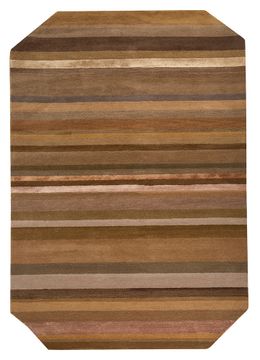 Come Around TNQ-1364, Ginger Brown/Medium Gray by Jaipur Rugs