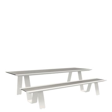 RALLY DINING TABLE 1 BENCH RECTANGLE 280 by JANUS et Cie