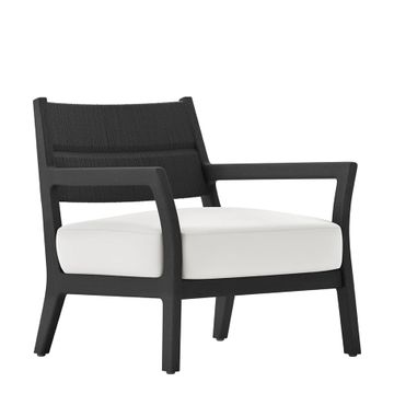BESSO TEAK/WOVEN LOUNGE CHAIR by JANUS et Cie