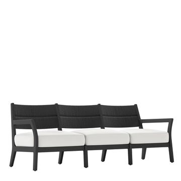 BESSO TEAK/WOVEN SOFA 3 SEAT by JANUS et Cie