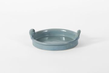 Small Piped Handle Tray Light Blue Gloss by Jardan