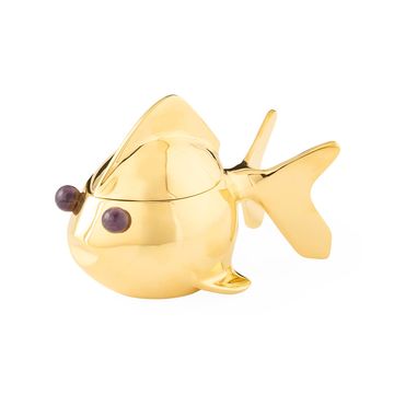 Brass Goldfish Box by Jonathan Adler