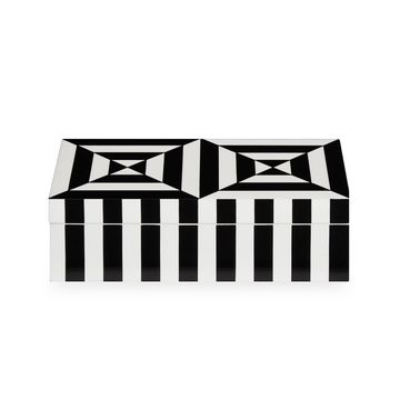 Small Op Art Lacquer Box by Jonathan Adler