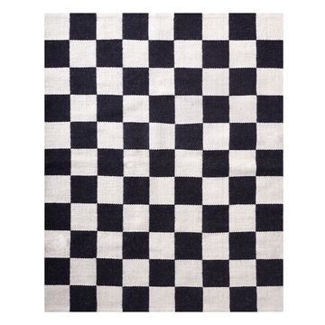 Checkerboard Large Scale Flatweave Rug by Jonathan Adler