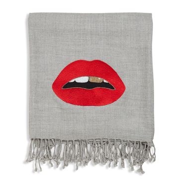 Lips Embellished Throw by Jonathan Adler