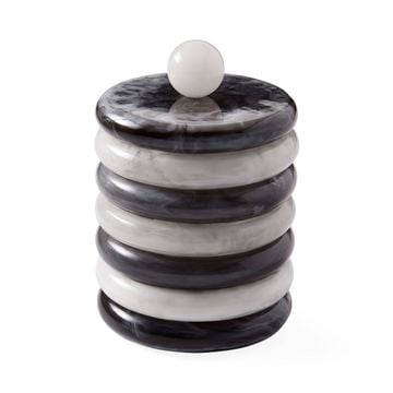 Como Black & White Ice Bucket by Jonathan Adler