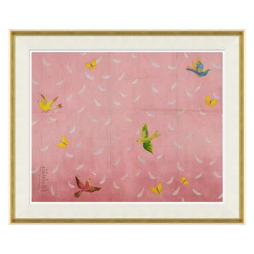 Paule Marrot, Feathers, Pink (Var. 6) by Jonathan Adler