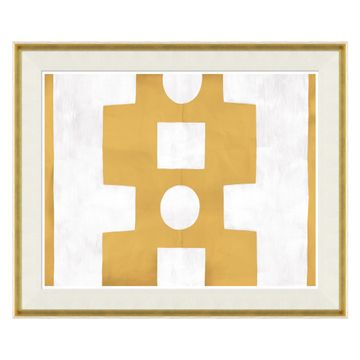 Paule Marrot, Yellow and White Abstract (Var. 3) by Jonathan Adler