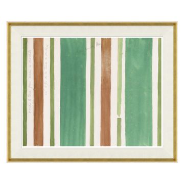 Paule Marrot, Green Brown Stripes (Var. 2) by Jonathan Adler