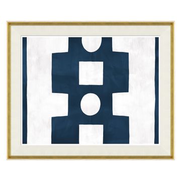 Paule Marrot, Blue and White Abstract (Var. 2) by Jonathan Adler