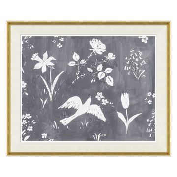 Paule Marrot, Flower Garden Gris (Var. 2) by Jonathan Adler