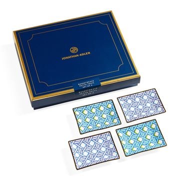 Basketweave Petite Tray Set by Jonathan Adler - view 4