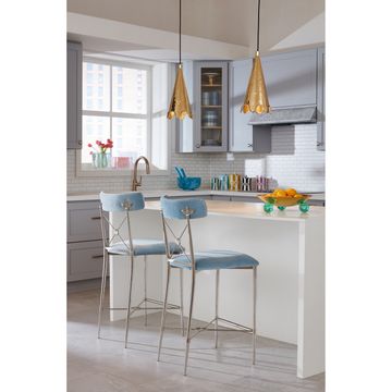 Rider Counter Stool Rialto Peacock Rialto Sky by Jonathan Adler - view 3