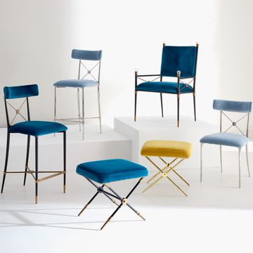 Rider Counter Stool Rialto Peacock Rialto Sky by Jonathan Adler - view 4