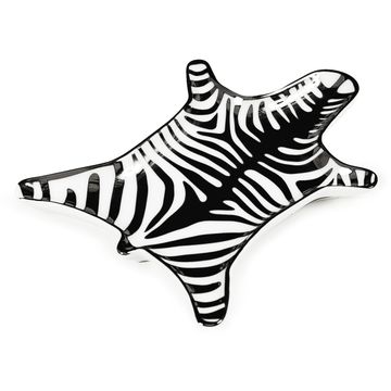 Zebra Stacking Dish Silver Gold Black and White by Jonathan Adler - view 4
