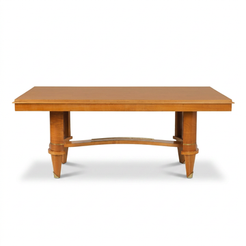 Mesa de Comedor Art Déco Francesa en Madera de Sicomoro - Estilo André Arbus, c. 1940 by Jover+Valls