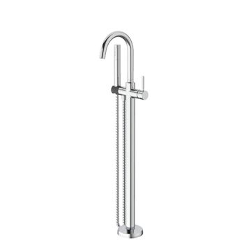 Bathtub Faucet - Floor-Mounted Bath Mixer W/Hand Shower & 150cm Hose by JUSTIME