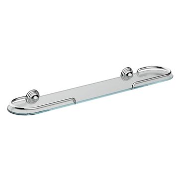 Aztec Bathroom Accessories - Shelf W/Rail (600mm) by JUSTIME