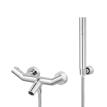 YES Series - Bath/Shower Mixer W/Hand Shower & Hose & Wall Bracket by JUSTIME