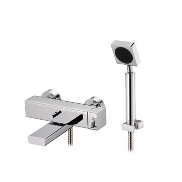 Mark 2 Series - Bath/Shower Mixer W/Hand Shower & Hose & Wall Bracket by JUSTIME