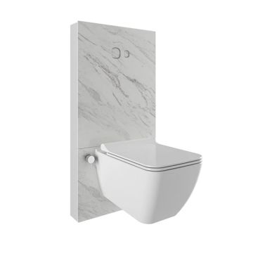 Trono Wall Front Cistern Kalesinterflex Wall Hung WC Pallisandro 2.5/4L by Kale
