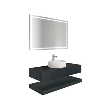 Uniq K2 Countertop Single Basin Ocean Black 120 Cm by Kale