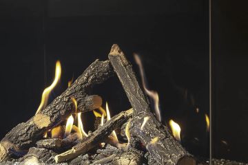Gas fire - Gi80/55C - Corner model by KALFIRE