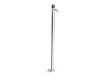 Bezel Floormount Single Control Sink Faucet, Guatemala Stone Handle by Kallista