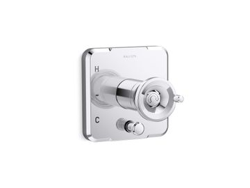 Vice Single Control trim with diverter, wheel handle by Kallista