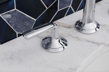 Sink faucet, arch spout, lever handles by Kallista - view 7