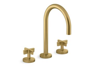 Sink Faucet, Gooseneck Spout, Cross Handles by Kallista