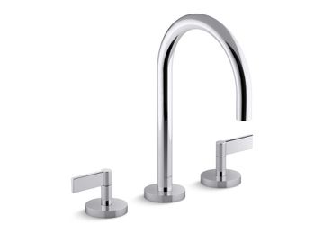 SINK FAUCET, GOOSENECK SPOUT, LEVER HANDLES by Kallista - view 2