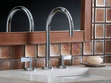 SINK FAUCET, GOOSENECK SPOUT, LEVER HANDLES by Kallista - view 3
