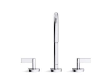 SINK FAUCET, GOOSENECK SPOUT, LEVER HANDLES by Kallista - view 4