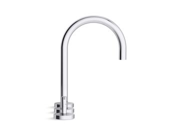 SINK FAUCET, GOOSENECK SPOUT, LEVER HANDLES by Kallista - view 5