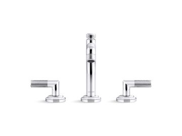 Sink faucet, tall spout, lever handles by Kallista - view 2