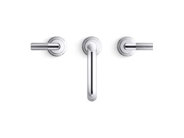 Sink faucet, tall spout, lever handles by Kallista - view 4