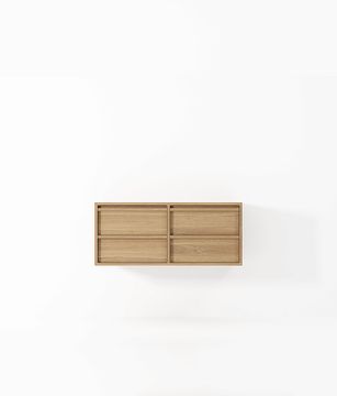 Aequilibris Hanging Cabinet with 4 Drawers by KARPENTER
