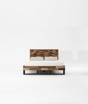 Carv'n in Black Queen Size Bed by KARPENTER