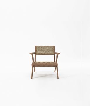 Easy Chair w Natural Rattan by KARPENTER
